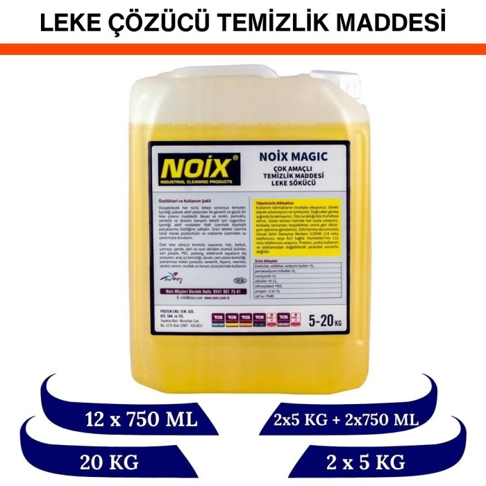 NOİX MAGIC ÇOK AMAÇLI LEKE ÇIKARTMA VE TEMİZLİK MADDESİ