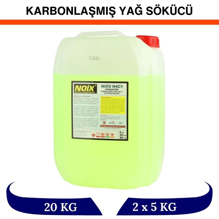 NOİX KARBONLAŞMIŞ YAĞ SÖKÜCÜ N4C1 KONSANTRE