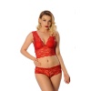 Kırmızı Bralet Dantelli Sütyen Takım 2 Li - 6255