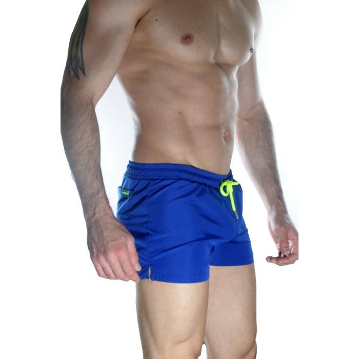 Erkek Mavi Mini Mayo Short