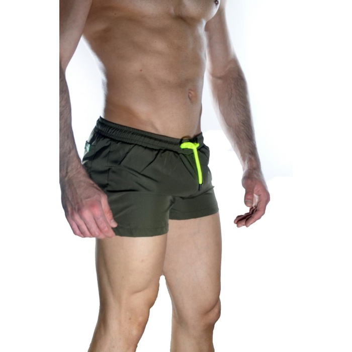 Erkek Yeşil Mini Mayo Short