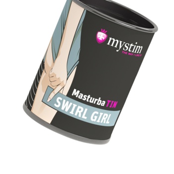 Mystim Masturbatin Swirl Gir Masturbatör, TPE, beyaz, 4,5 cm
