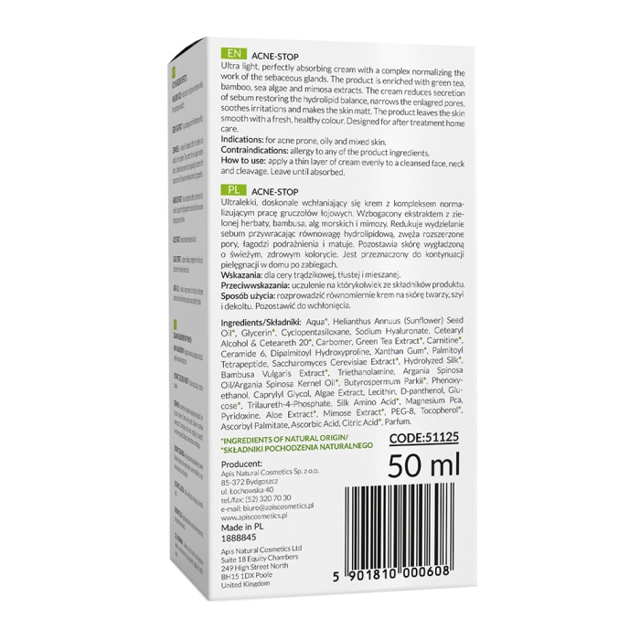 Anti-Akne Krem Normalleştirici - 50ml