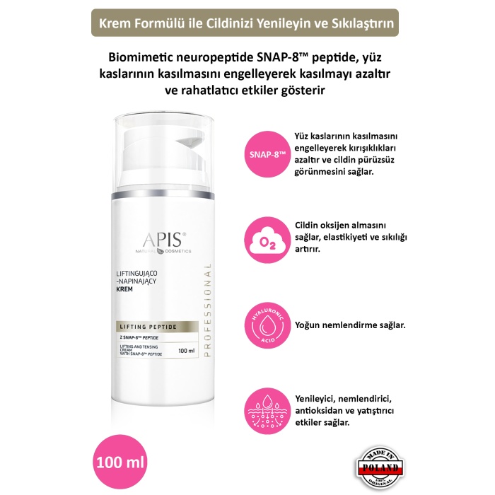 Yaşlanma Karşıtı - SNAP-8 MT Peptit İçeren Krem - 100ml