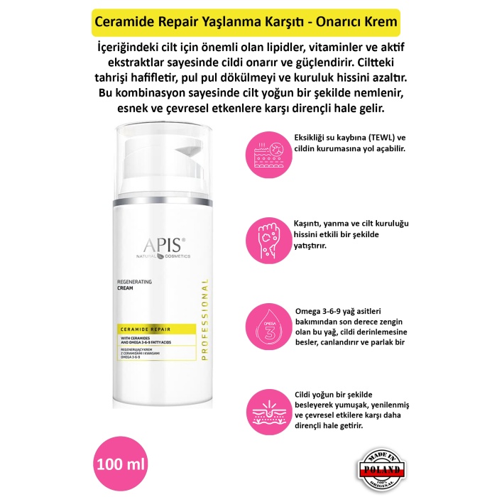 Ceramide Repair Yaşlanma Karşıtı - Onarıcı Krem - 100 ml