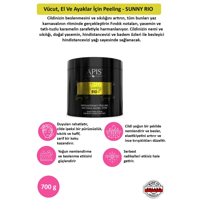 Vücut, El Ve Ayaklar İçin Peeling - SUNNY RIO - 700 G