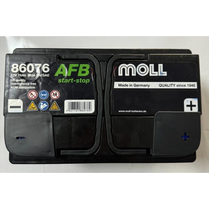 86076 12 VOLT 76 AH MOLL AFB AKÜ