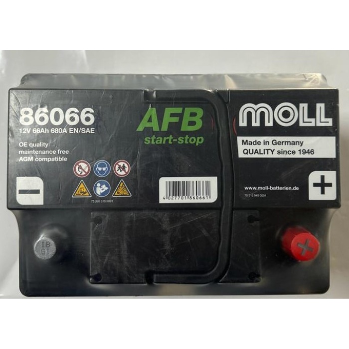 86066 12 VOLT 66 AH MOLL AFB AKÜ