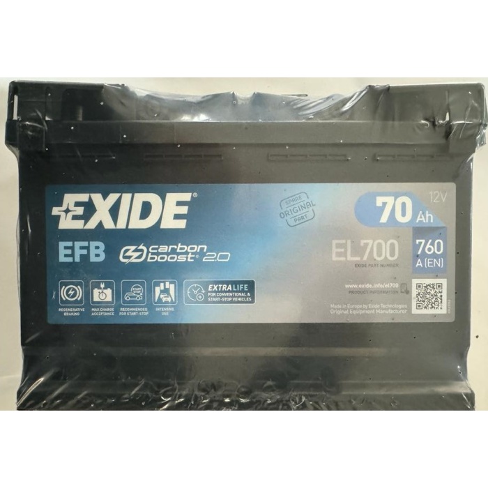 EXIDE EFB STAR-STOP 12VOLT 70 AH AKÜ