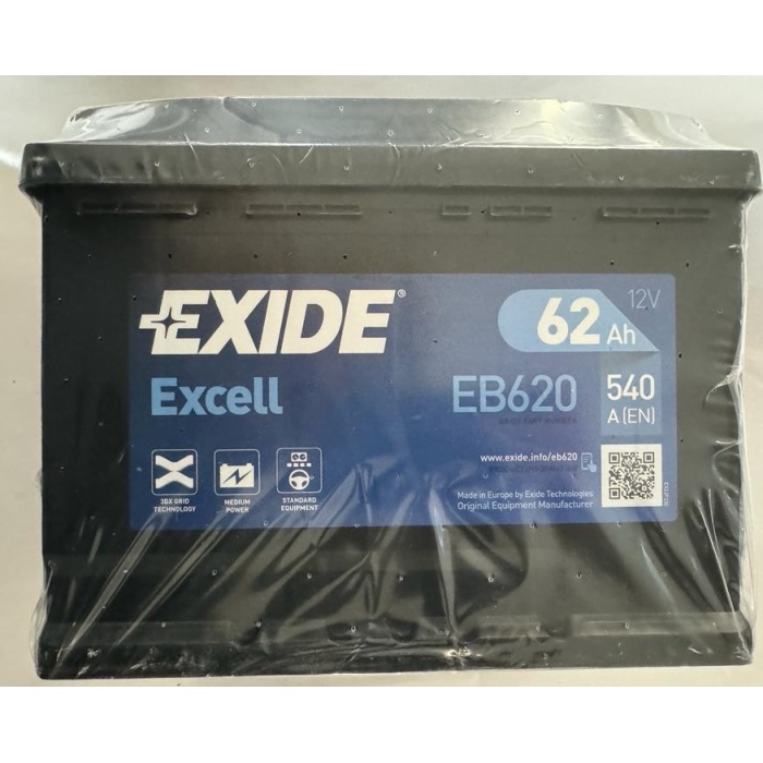 EXIDE  EXCELL 12 VOLT 62 AH AKÜ