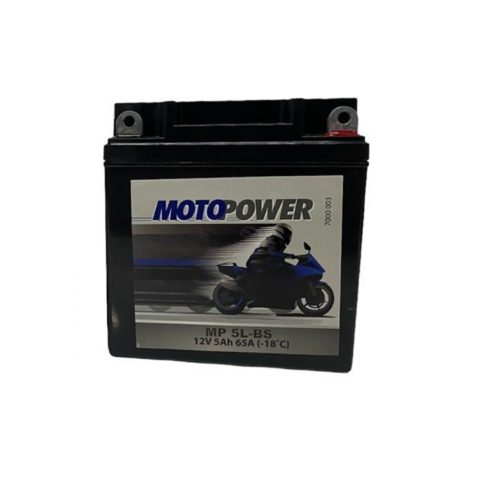 MP 5 L-BS MOTOPOVER 12V5 AH.MOTORSİKLET AKÜ.