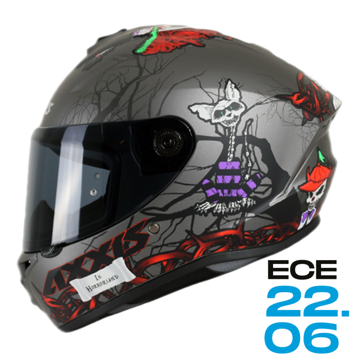 AXXIS DRAKEN S HORRORLAND A2 MATT TITANIUM