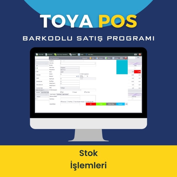 Toya Pos Barkodlu Satış Programı İlave Ek Kullanıcı