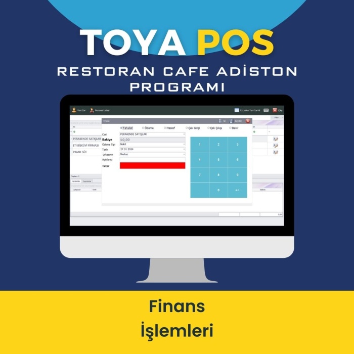 Toya Pos Restoran Cafe Adisyon Programı Ek Kullanıcı