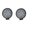 Off Road Led Projektör Lamba Küçük Yuvarlak 9 Ledli 11 cm 2 Adet 12 Volt ile 30 Volt Arası 18W