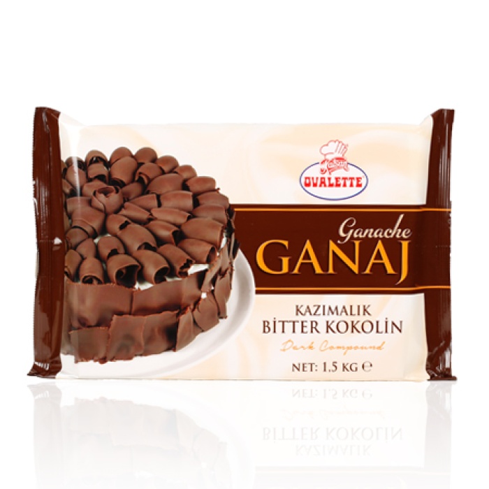 Bitter Ganaj Kazımalık Çikolata 1,5 Kg