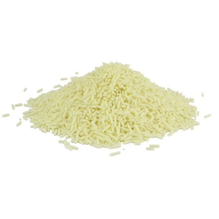 Beyaz Fildişi Çubuk Vermicelli Pasta Süsü 250 Gr