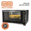 Usto 2115 Airfry Özellikli 50lt Multi Cooker Midi Fırın Siyah