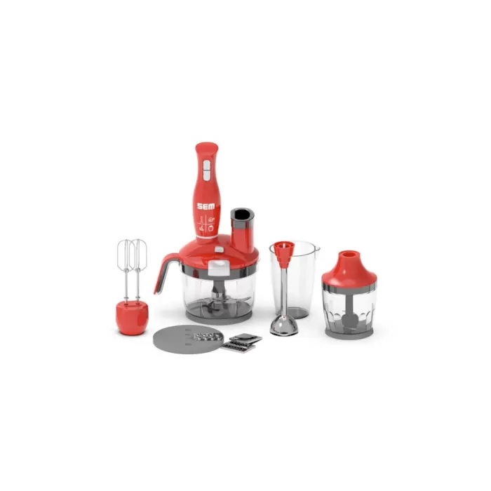 Sem SK 235 Problade Multi 1500 W Mikser & Blender Seti Kırmızı