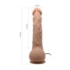 25 Cm Titreşimli Vantuzlu Gerçekçi Realistik Dildo Penis