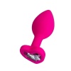 Censan Diamond Heart Anal Plug Pembe 7 cm 18 g