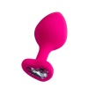 Censan Diamond Heart Anal Plug Pembe 8 cm