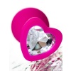 Censan Diamond Heart Anal Plug Pembe 8 cm