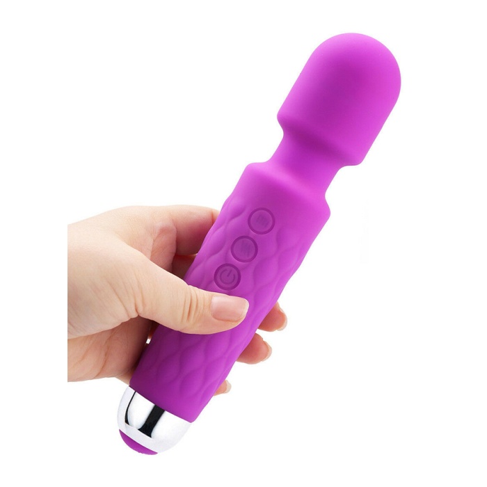 Female Wand Massager Şarjlı Vibratör Mor