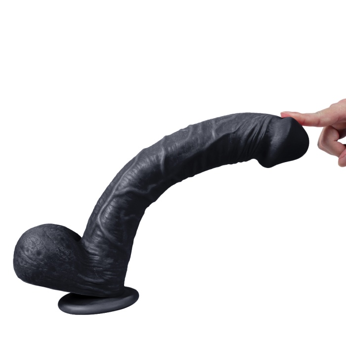 33 Cm Zenci Dev Gerçekci Dildo Penis