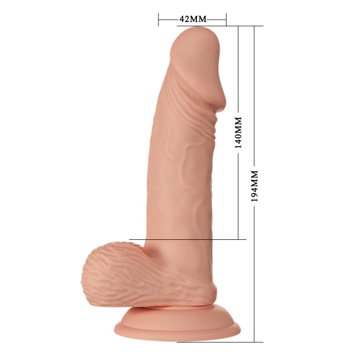 20 CM Vantuzlu Gerçekçi Yapıda Dildo Realistik Penis