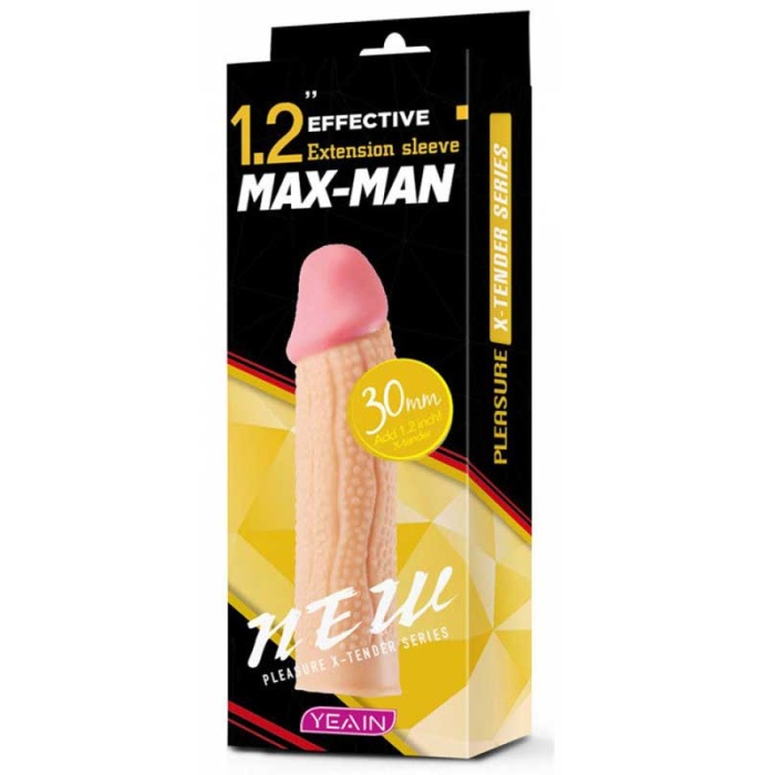 Max Man 30mm Dolgulu Penis Kılıfı YN0050