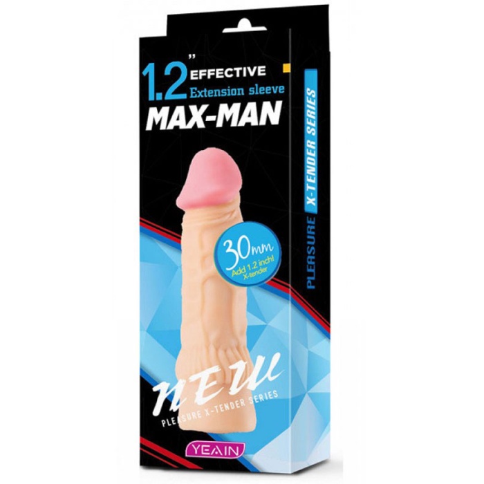 Max Man 30mm Dolgulu Penis Kılıfı YN0051