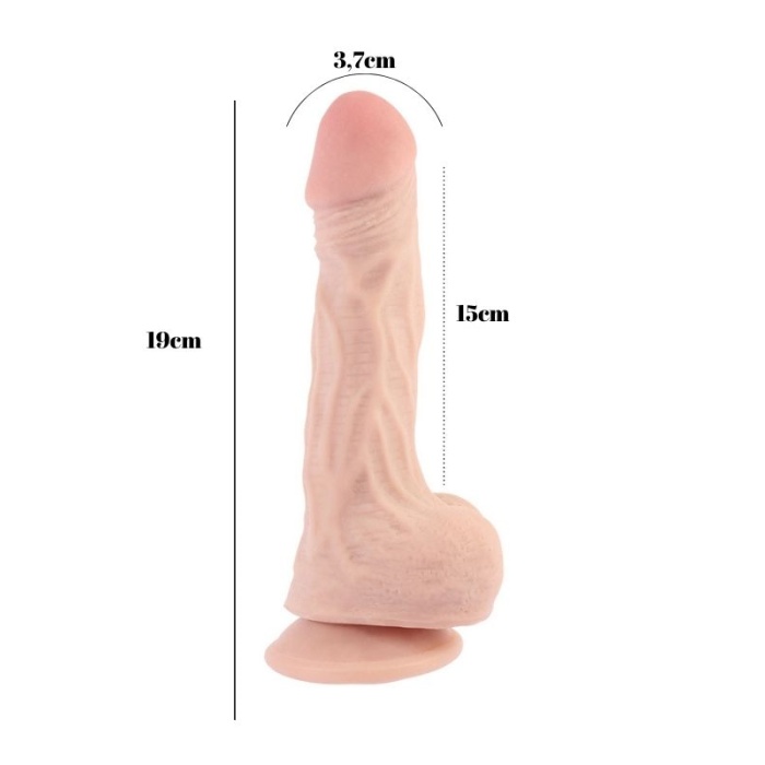 Rammer 19cm Kıkırdaklı Gerçekçi Dildo