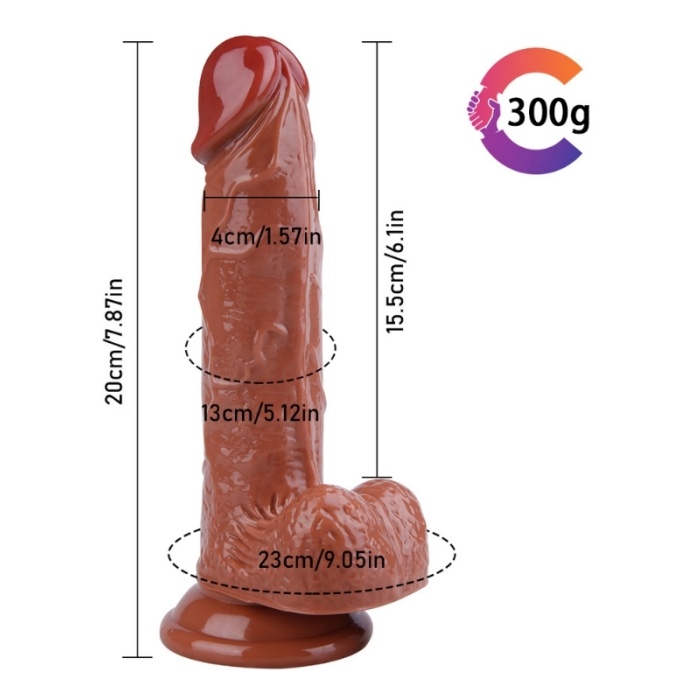 Noctis 20cm Kahverengi Dildo No:17