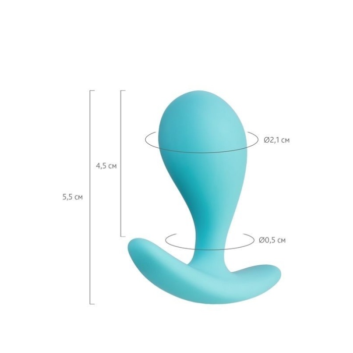 Censan Blob Anal Plug Mavi 5,5 cm