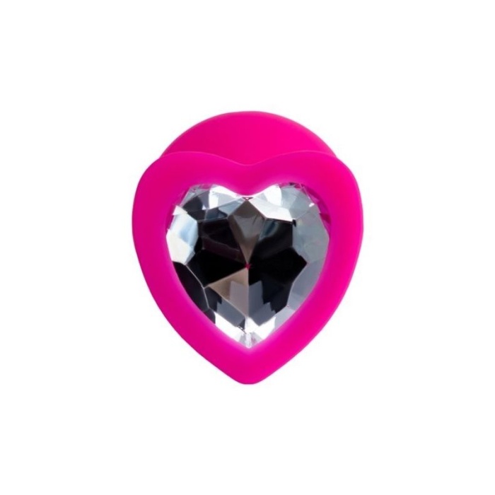 Censan Diamond Heart Anal Plug Pembe 8 cm