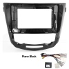 Oto Tablet Çerçeve NISSAN QASHQAI AUTO AC 2014+ Piano Black 10.1