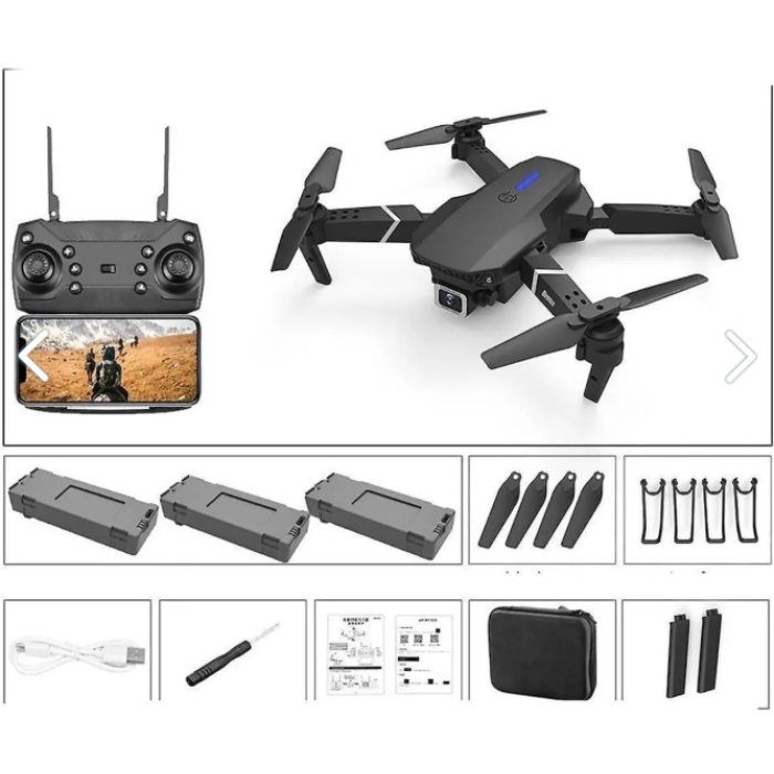 AVC TEKNO E88 4K FULL HD ÇİFT KAMERALI DRONE