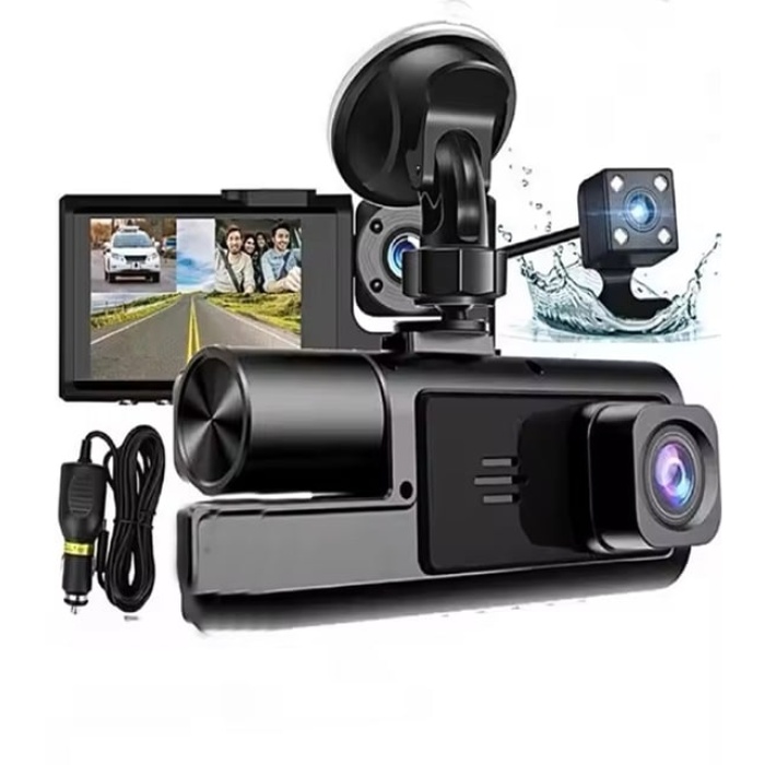 AVC AV-6403 1080P Araç içi 3 Kameralı Lcd Ekranlı Araç Kamerası