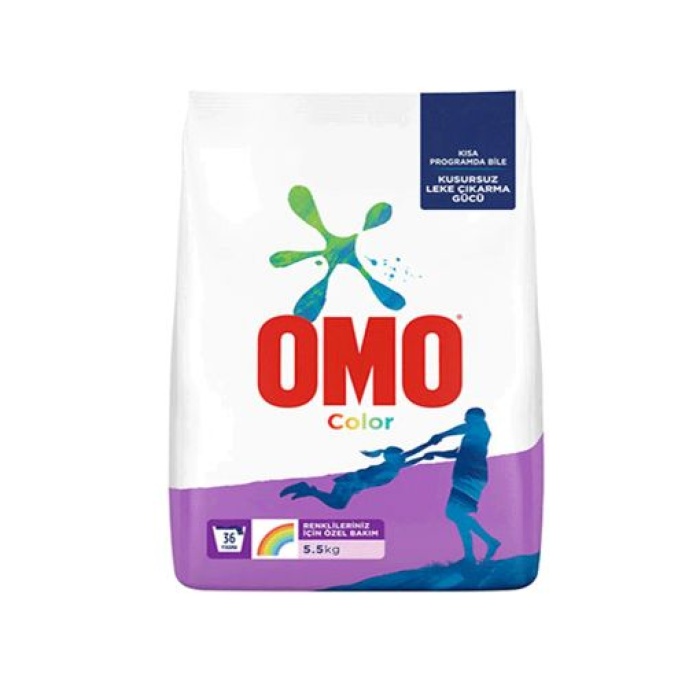 Omo Matik 5,5 Kg. Color ( toz deterjan ) (4lü)