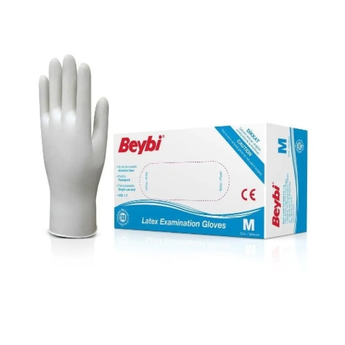 Dolphin Pudralı Eldiven Latex Medium 100lü (2li)