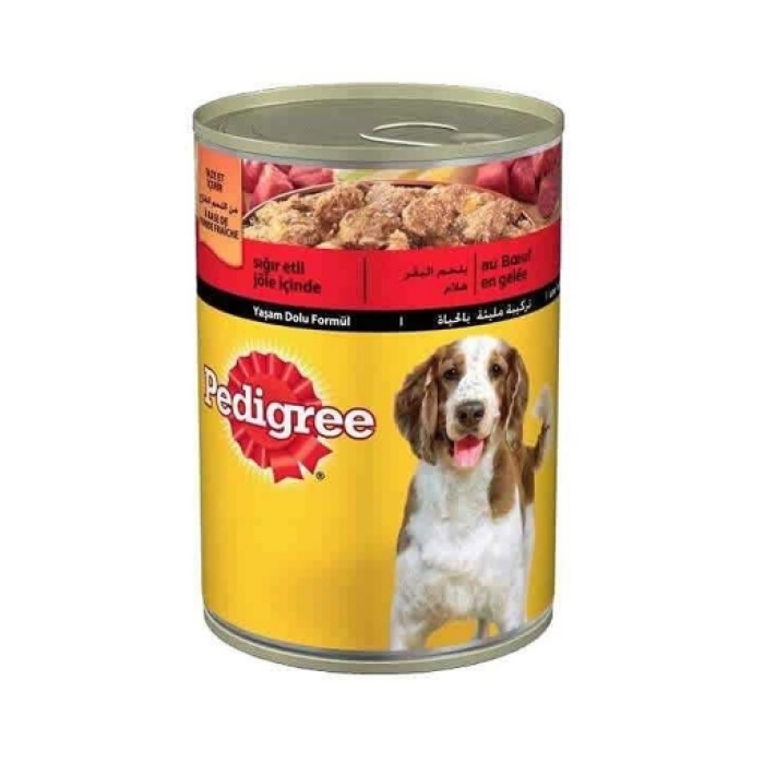 Pedigree Konserve Köpek Maması Biftekli 400 Gr. (4lü)