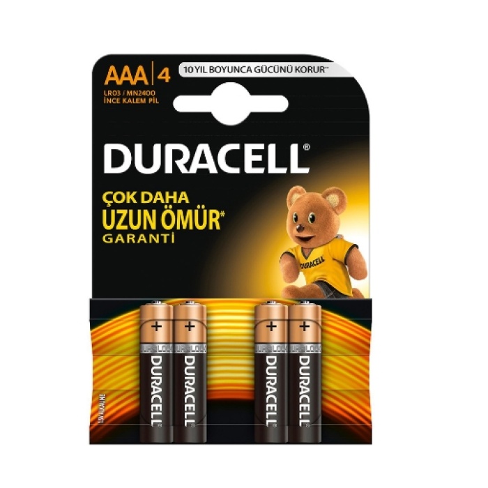 Duracell AAA İnce Kalem 4lü (4lü)