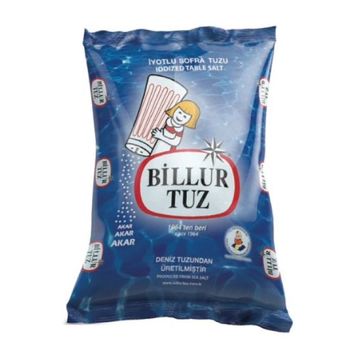 Billur İyotlu Tuz Poşet 3000 Gr. (6lı)