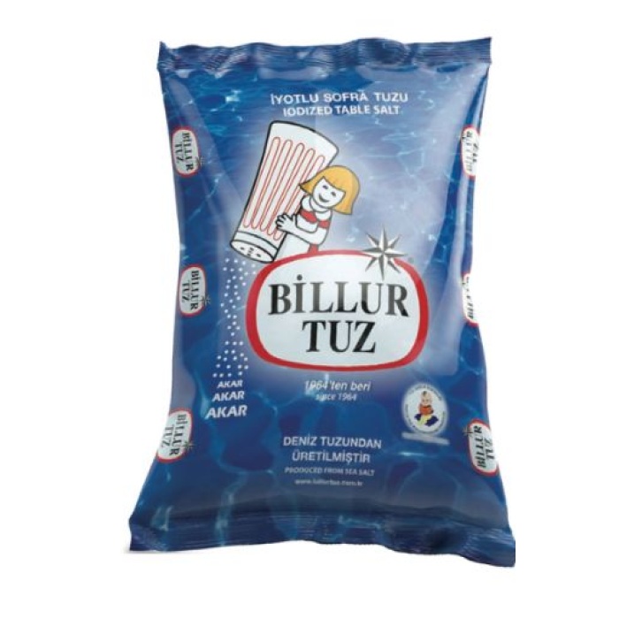 Billur İyotlu Tuz Poşet 750 Gr.