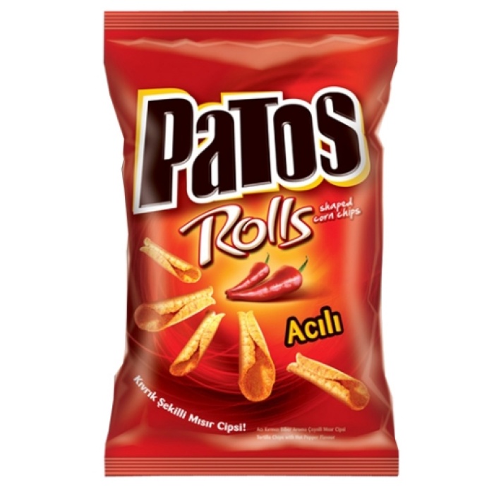 Patos Rolls Acılı Parti Boy 167 Gr. ( Cips )