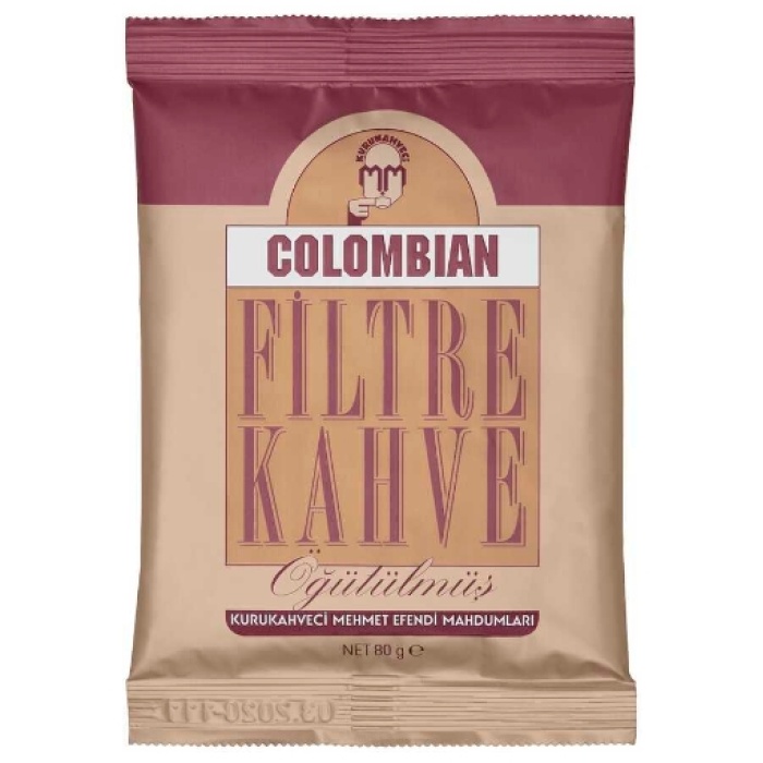 Kahveci Mehmet Efendi Colombian Filtre Kahve 80 Gr. (4lü)