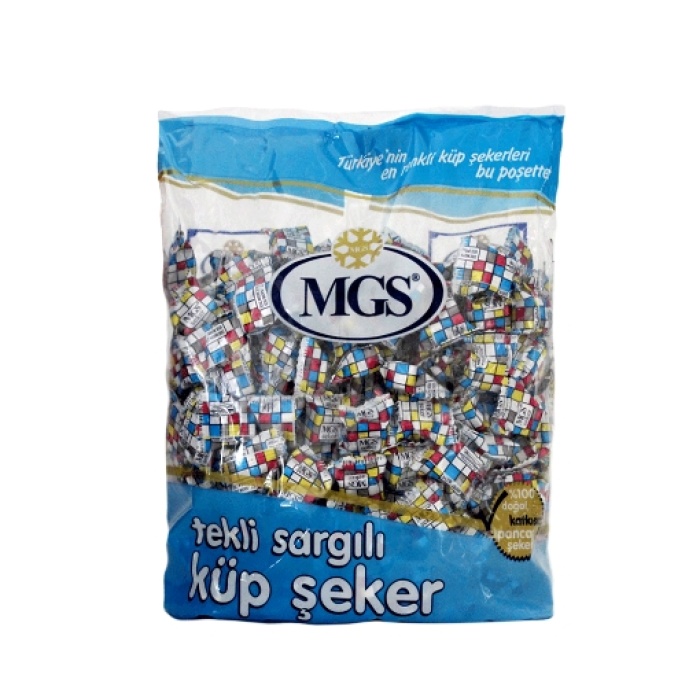 Mgs Küp Şeker Tekli Sarma Poşet 750 Gr.