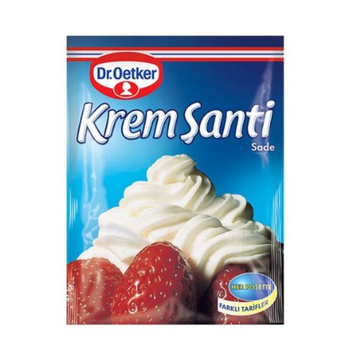 Dr Oetker Krem Şanti Sade Tekli 75 Gr. (24lü)