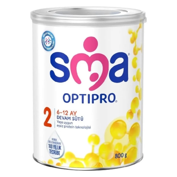 SMA OPTIPRO 2 800 gr 6-12 Ay Devam Sütü (6lı)